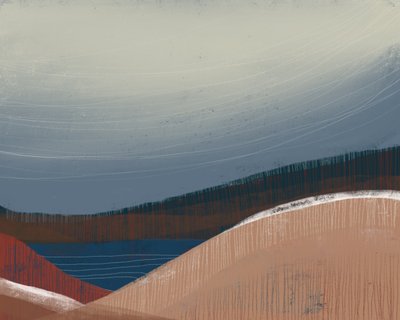 Földes kék horizont alkotó: MANSI SAXENA