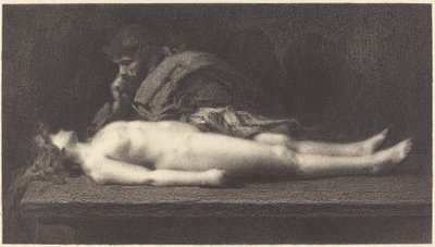 Efraim lévitája és halott felesége alkotó: M.G. Fuchs after Jean Jacques Henner