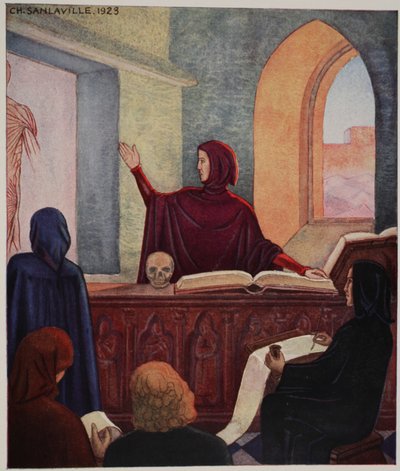 Henri de Mondeville anatómiát tanít, Montpellier Egyetemen alkotó: M. Charles Sanlaville
