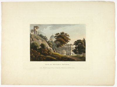 Septimus Severus boltíve, negyedik tábla Róma romjairól alkotó: M. Dubourg