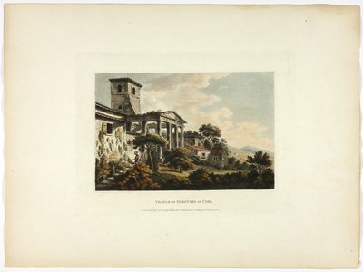 Herkules temploma Cori-ban, harminckettedik tábla Róma romjairól alkotó: M. Dubourg