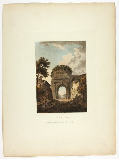 Titus boltíve, tizedik tábla Róma romjaiból alkotó: M. Dubourg