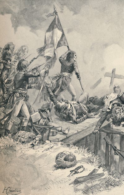 Bonaparte Arcole-ban, 1796, 1896 alkotó: M. Haider
