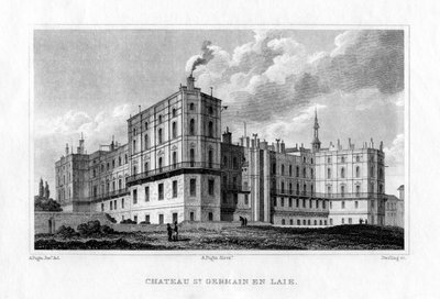 Saint Germain en Laye kastélya, Párizs, 1830 alkotó: M. J. Starling
