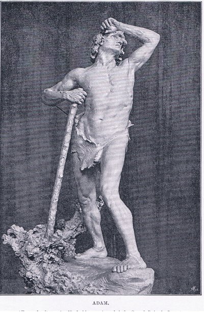 Adam, a The Magazine of Art 1893-ból, Cassell and Company alkotó: M. Lavergne