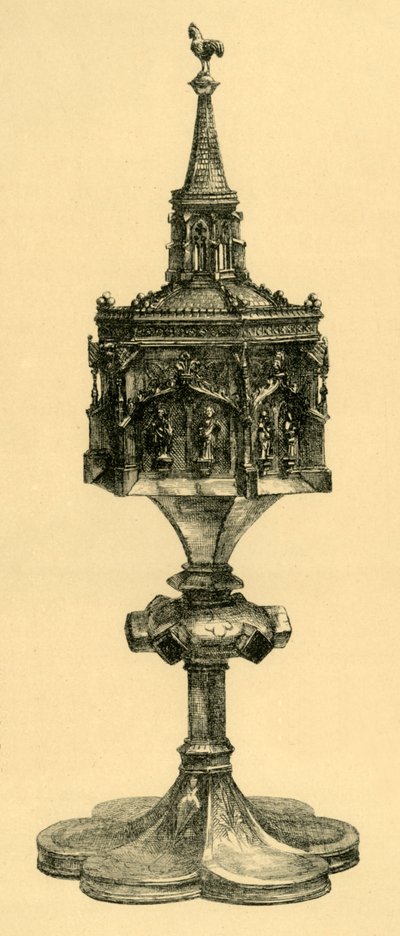 Réz aranyozott pix, 15. század közepe, 1881. alkotó: M Sullivan