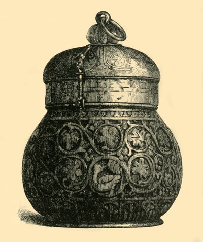 Elefántcsont doboz, i.sz. 750-850, 1881. alkotó: M Sullivan