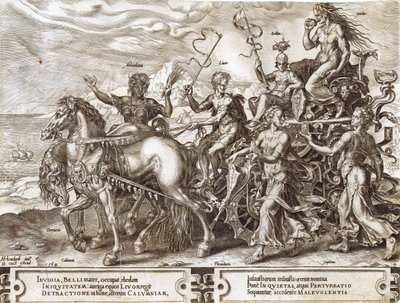 Perturbation, 4. lemez a „The Vicissitude of Human Things”-ből, 1564 alkotó: Maarten van Heemskerck