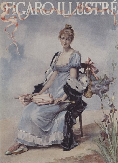 májusi virágok. A Le Figaro Illustre borítója, 1894. május alkotó: Madeleine Lemaire