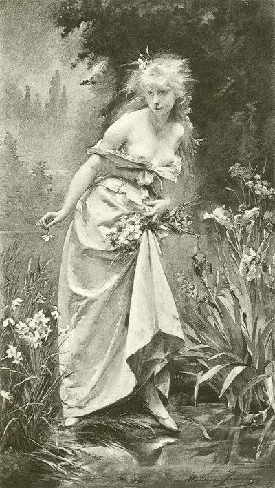 Ophelia (mélynyomás) alkotó: Madeleine Lemaire