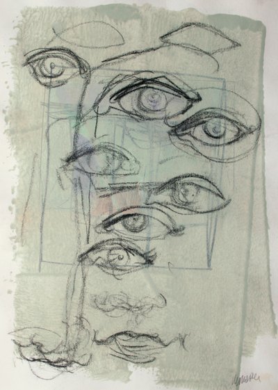 Sketchbook 41, 2025 (temperafesték, szén, papír) alkotó: Madgalena Morey