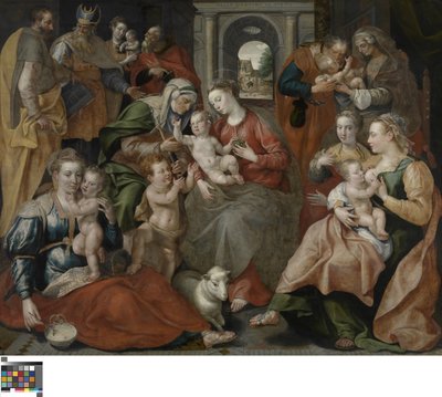 Szent Anna családja alkotó: Maerten de Vos