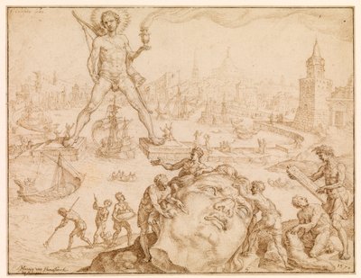 Rodosz kolosszusa, 1570 alkotó: Maerten van Heemskerck