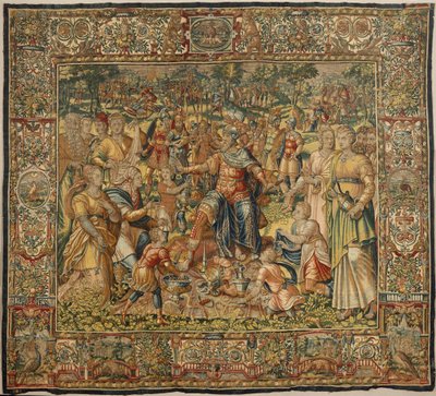 Gideon története, 16. század vége (selyem és gyapjú) alkotó: Maerten van Heemskerck