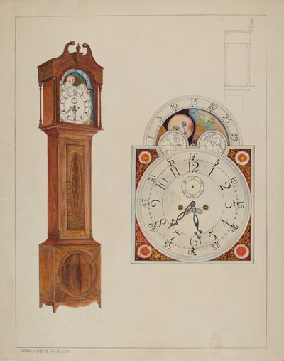 Nagyapa óra, c. 1937. alkotó: Magnus S. Fossum