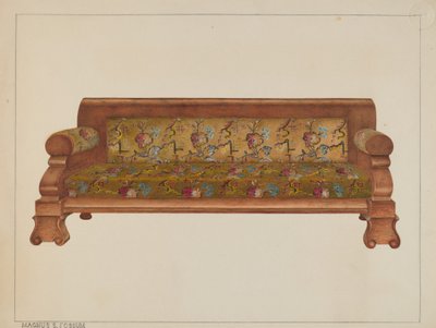 High Back Lounge, c. 1938. alkotó: Magnus S. Fossum