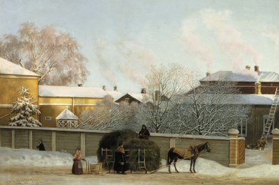 Annankatu egy hideg téli reggelen alkotó: Magnus von Wright