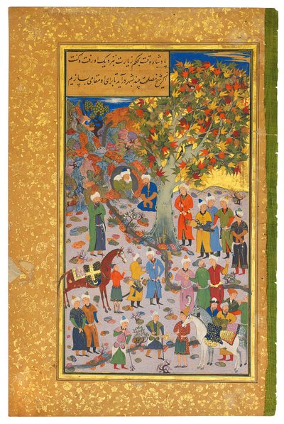 Látogatás egy dervisnél, 1560-61 alkotó: Mahmud Muzahhib