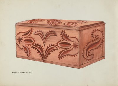 Doboz, c. 1937. alkotó: Majel G. Claflin