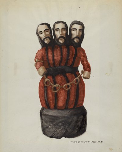 Bulto: Szentháromság, c. 1937. alkotó: Majel G. Claflin