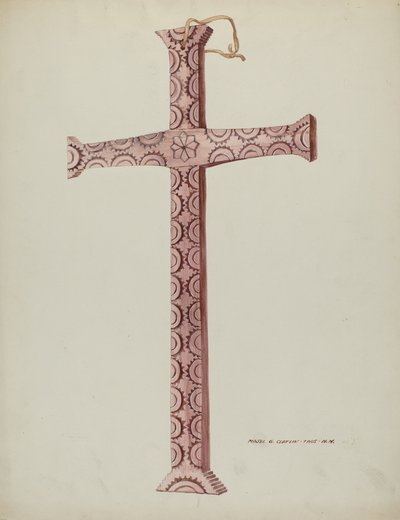 Cédruskereszt, c. 1937. alkotó: Majel G. Claflin