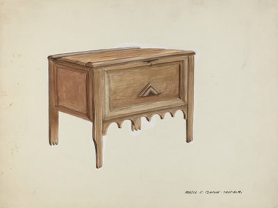mellkas, c. 1937. alkotó: Majel G. Claflin