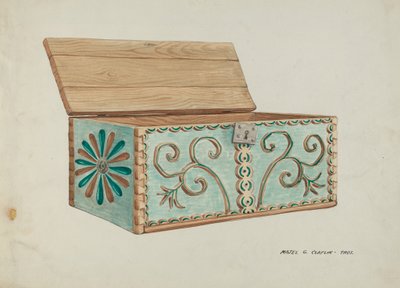Nagy láda, c. 1937. alkotó: Majel G. Claflin