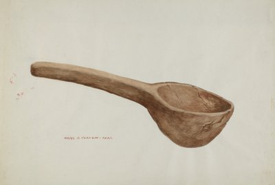 Fa merőkanál, c. 1937. alkotó: Majel G. Claflin