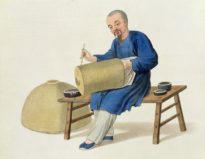 Lámpásfestő, 20. tábla a „Kína jelmeze”-ből, J. Dadley metszete, 1800 alkotó: Major George Henry Mason