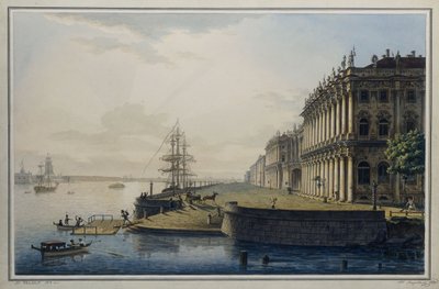 Kilátás a császári téli palotára, 1818 alkotó: Maksim Nikiforovich VorobOev