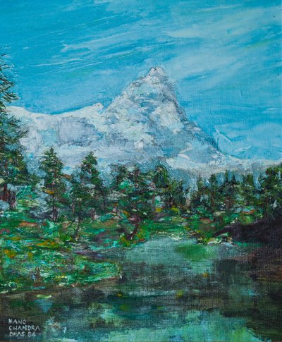 Mont Blanc vagy Monte Bianco az olasz oldalról alkotó: Mano Chandra Dhas