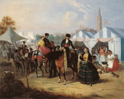 A sevillai vásáron alkotó: Manuel Cabral y Aguado Bejarano