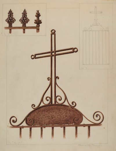 Kereszt, c. 1937. alkotó: Manuel G. Runyan