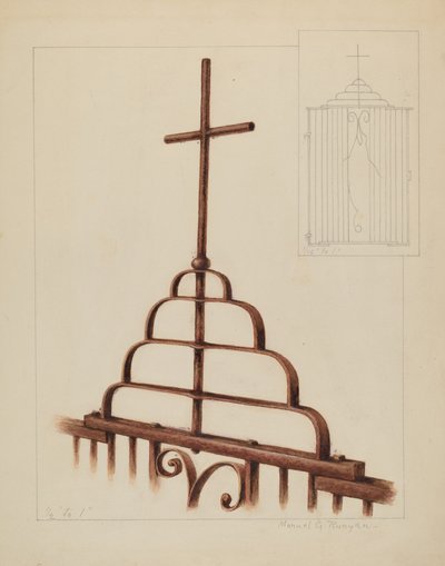 Kereszt, c. 1937. alkotó: Manuel G. Runyan