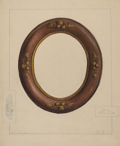 Képkeret, c. 1936. alkotó: Manuel G. Runyan