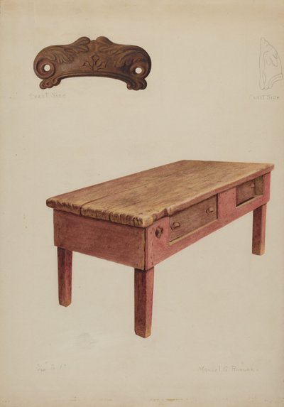 Szabó Pad, c. 1938. alkotó: Manuel G. Runyan