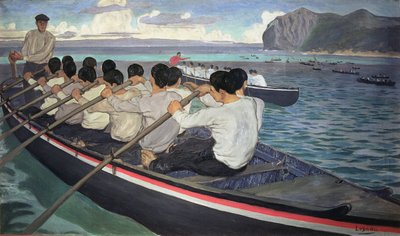The Rowers, 1912 körül (olaj, vászon) alkotó: Manuel Losada