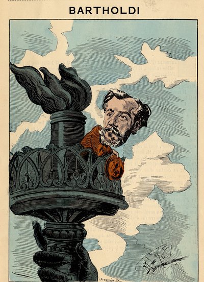 A mai férfiak címlapja, 305. szám, Manuel Luque (1854-1919) illusztrációja: Szabadság-szobor, Bartholdi Auguste (1834-1904) alkotó: Manuel Luque