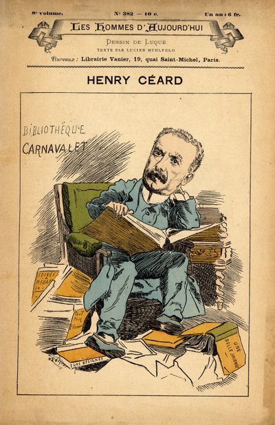 A mai férfiak címlapja, 382. szám, Manuel Luque (1854-1919) illusztrációja: Carnavalet - Ceard Henry (1851-1924) alkotó: Manuel Luque