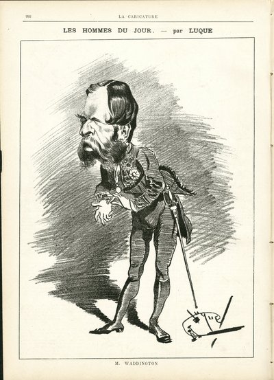 Manuel Luque (1854-1919) illusztrációja a La Caricature-ben (1880) alkotó: Manuel Luque