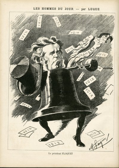Manuel Luque (1854-1919) illusztrációja a La Caricature (1880) borítójához alkotó: Manuel Luque
