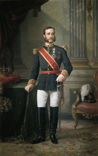 XII. Alfonz portréja alkotó: Manuel Ojeda y Siles