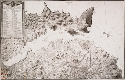 Mahon kikötője és környéke, Cala Murte-tól Cala Rafalet-ig. alkotó: Manuel Salvador Carmona
