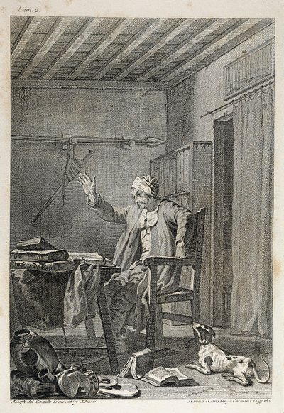 A híres úriember, Don Quijote (Quijote) karaktere és kvettája alkotó: Manuel Salvador Carmona