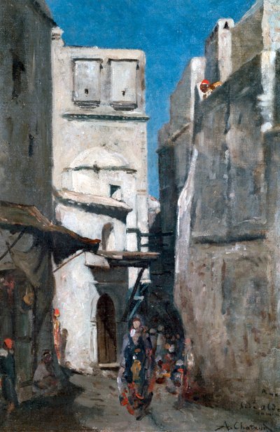 Utca Algírban, 1864-1892 alkotó: Marc-Alfred Chataud