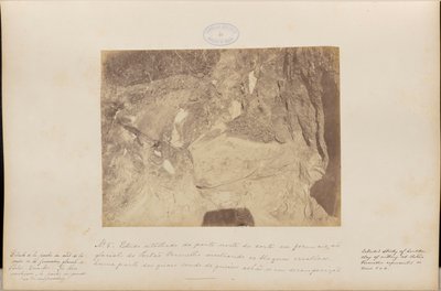 A Vöröskapu glaciális formációban lévő karta északi részének részletes vizsgálata alkotó: Marc Ferrez
