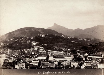 Santa Teresa kilátása Brazíliában, 1880-90 körül (f/w fotó) alkotó: Marc Ferrez