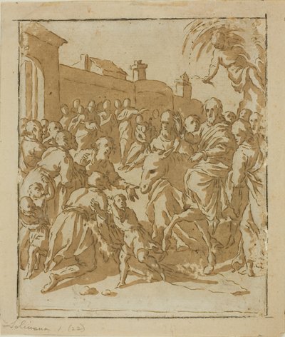 Krisztus belép Jeruzsálembe alkotó: Marcantonio Bassetti
