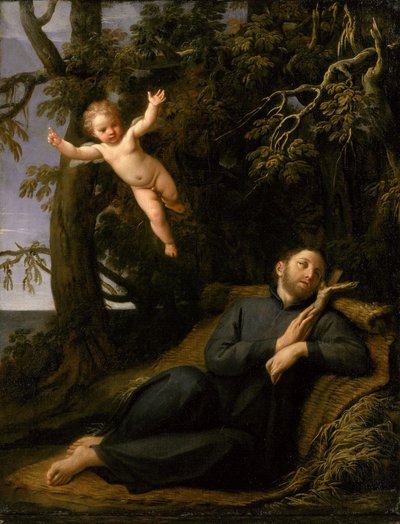 Sales Szent Ferenc a sivatagban alkotó: Marcantonio Franceschini