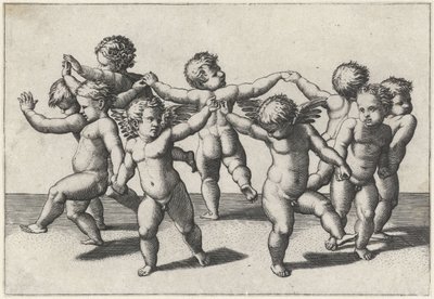 Tánc putti alkotó: Marcantonio Raimondi